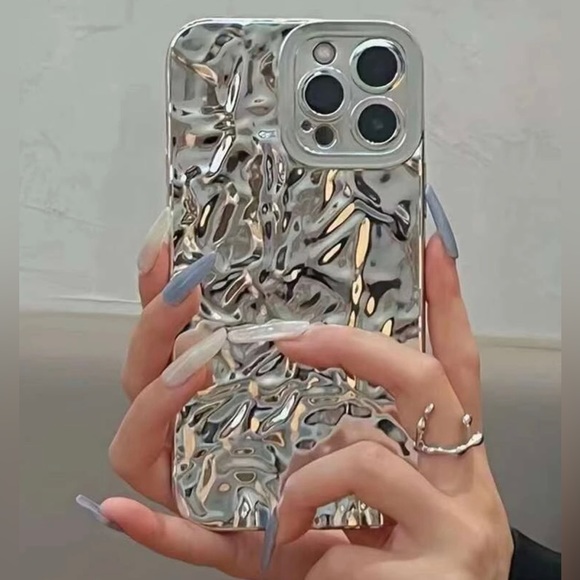 Silver Textured Plating iPhone Case - Picture 1 of 4